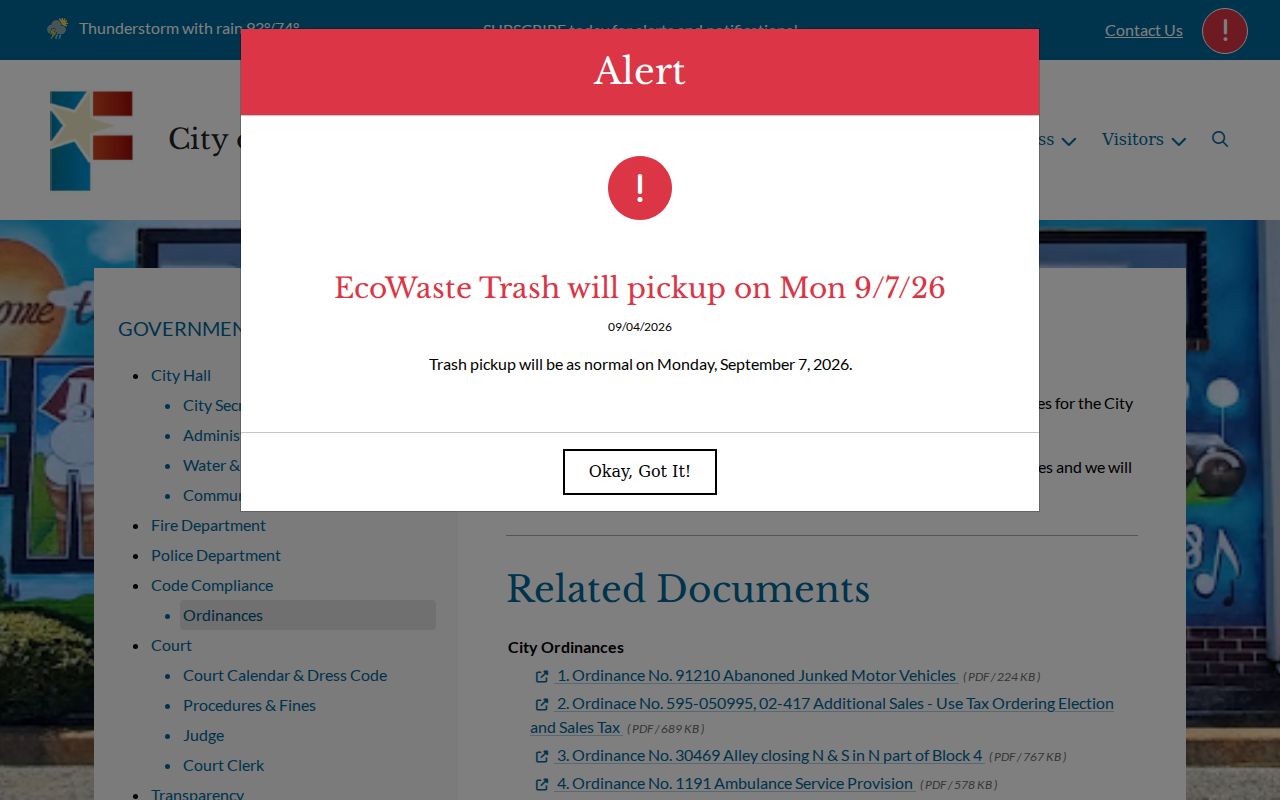 Elkhart court records municipal court document route